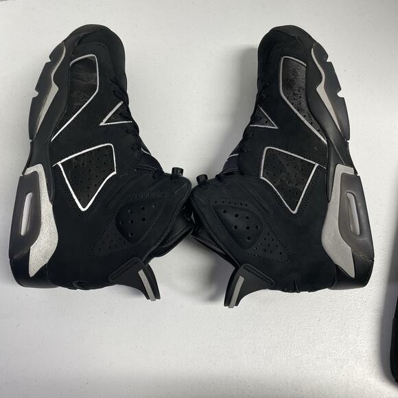 Air Jordan 6 Retro Cap and Gown IR2266 010 Size 10 Black Silver Graduation Class main image 6
